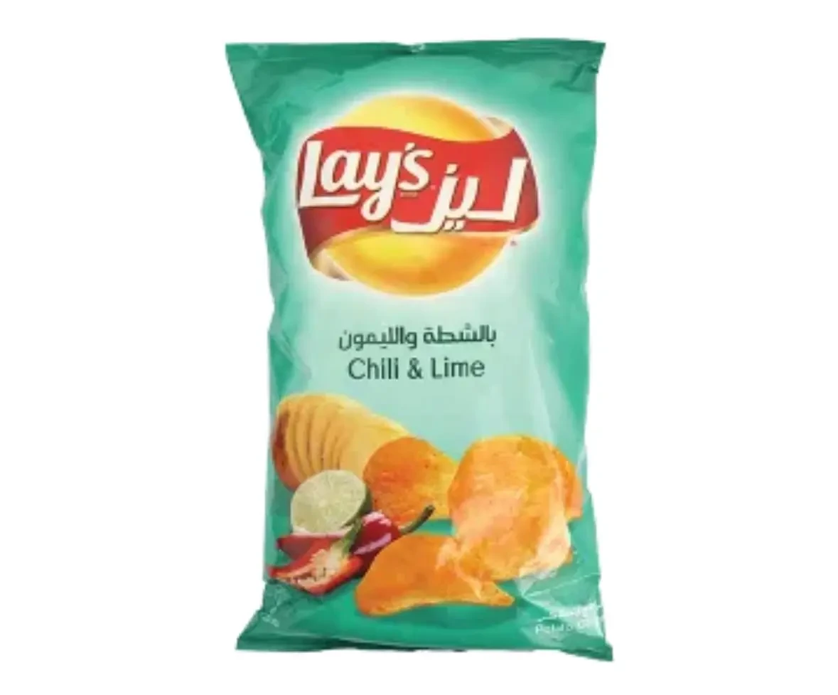 * ليز البطاطس شطة وليمون كبير