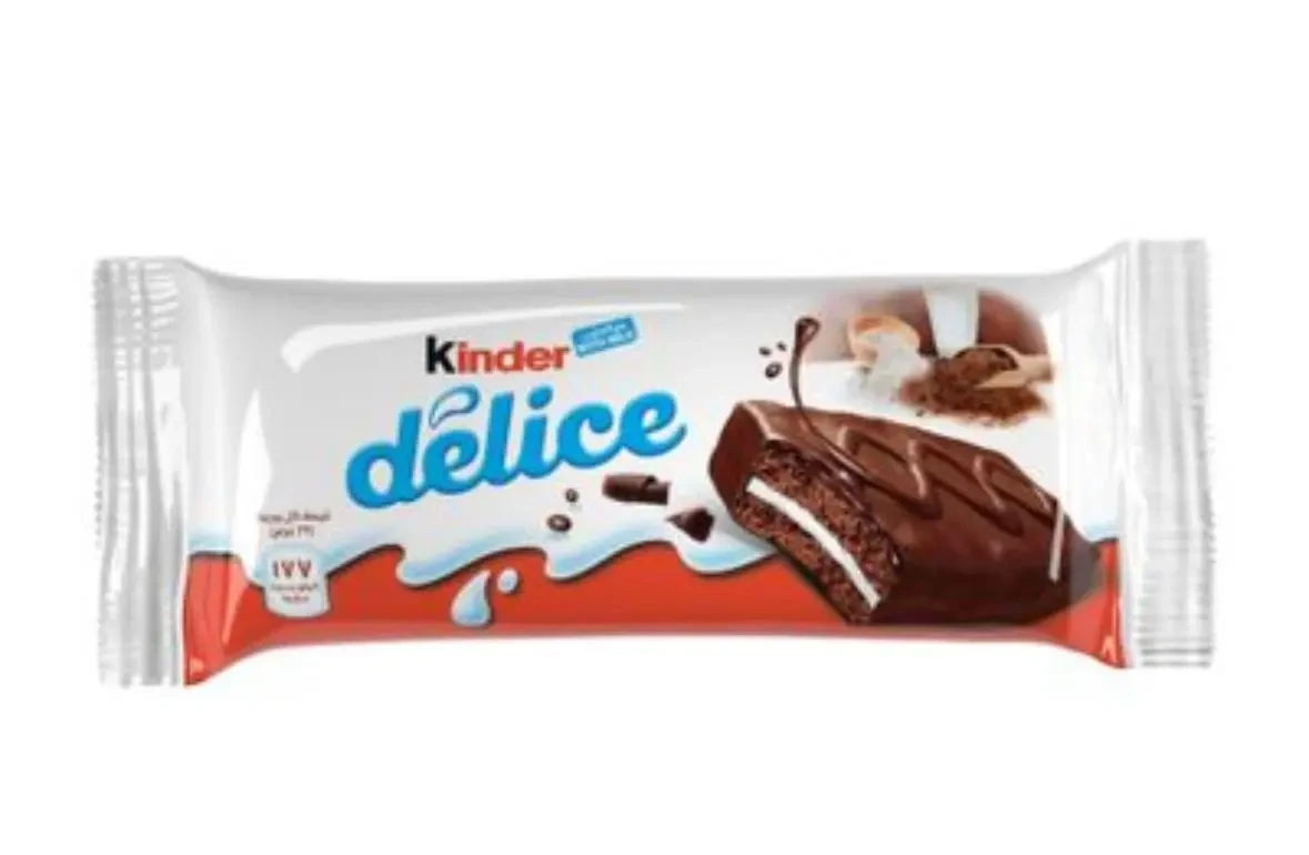 * كندر ديليس كيك بار بحشوة الحليب ومغطاه بالكاكاو 39 جرام