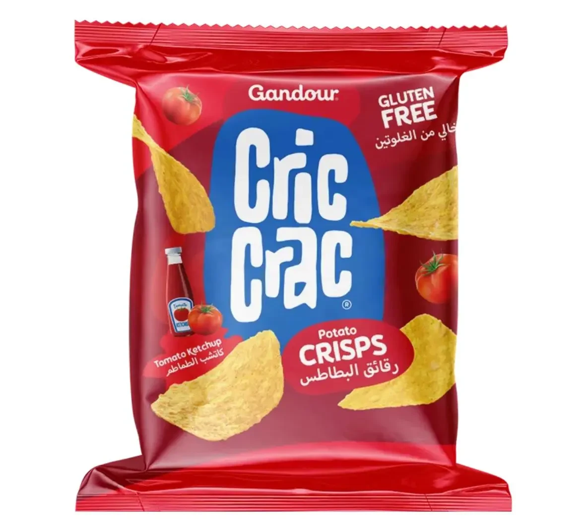 * بطاطس كريك كراك كاتشب كبير